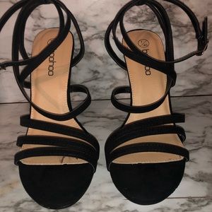 Wide fit strappy heels
